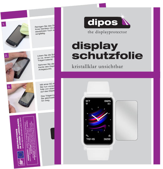 6x Schutzfolie klar für Honor Watch ES Display-Sch (1)