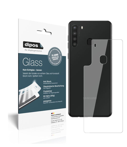 2x 9H Schutzfolie für Samsung Galaxy A21 Rückseite (1)
