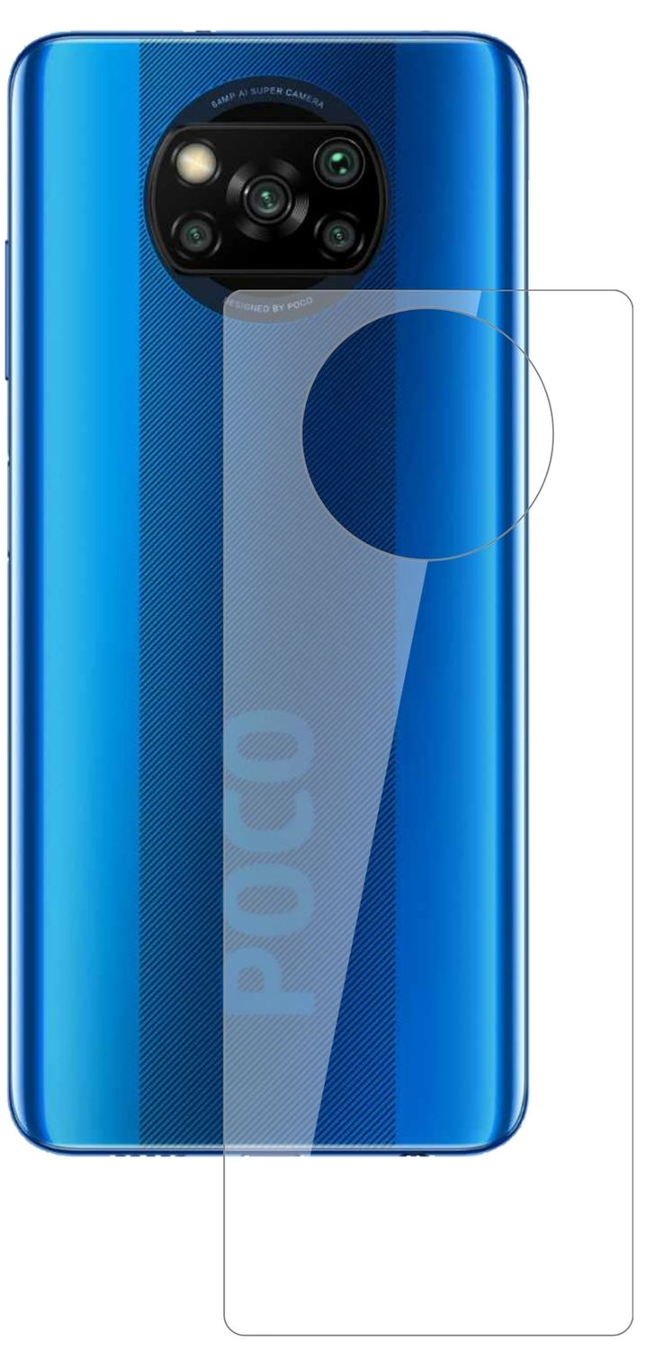 2x 9H Schutzfolie für Poco X3 NFC Rückseite Panzer (2)