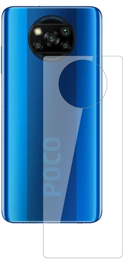 2x 9H Schutzfolie für Poco X3 NFC Rückseite Panzer (2)