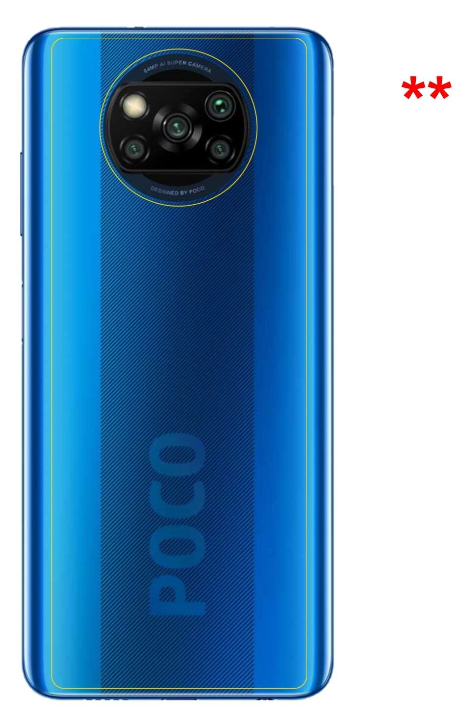 2x 9H Schutzfolie für Poco X3 NFC Rückseite Panzer (3)