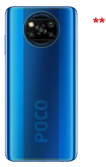 2x 9H Schutzfolie für Poco X3 NFC Rückseite Panzer (3)