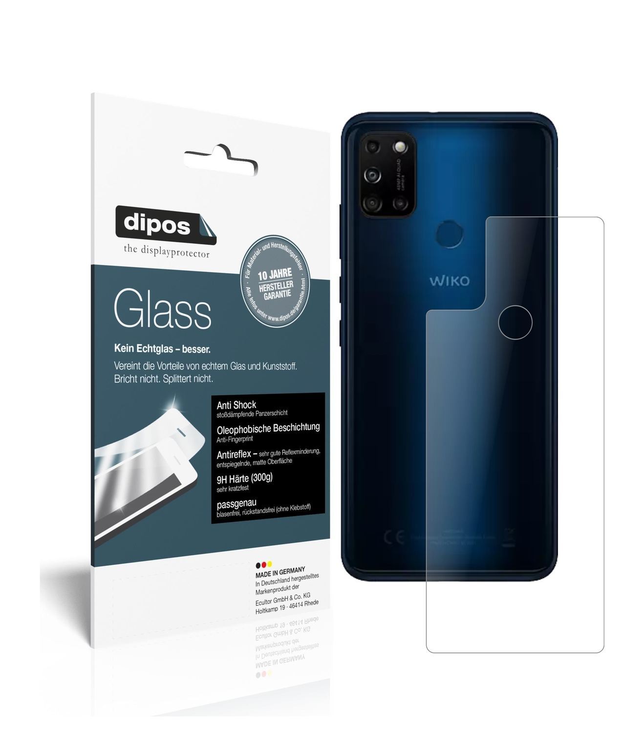 2x 9H Schutzfolie matt für Wiko View5 Plus Rücksei (1)