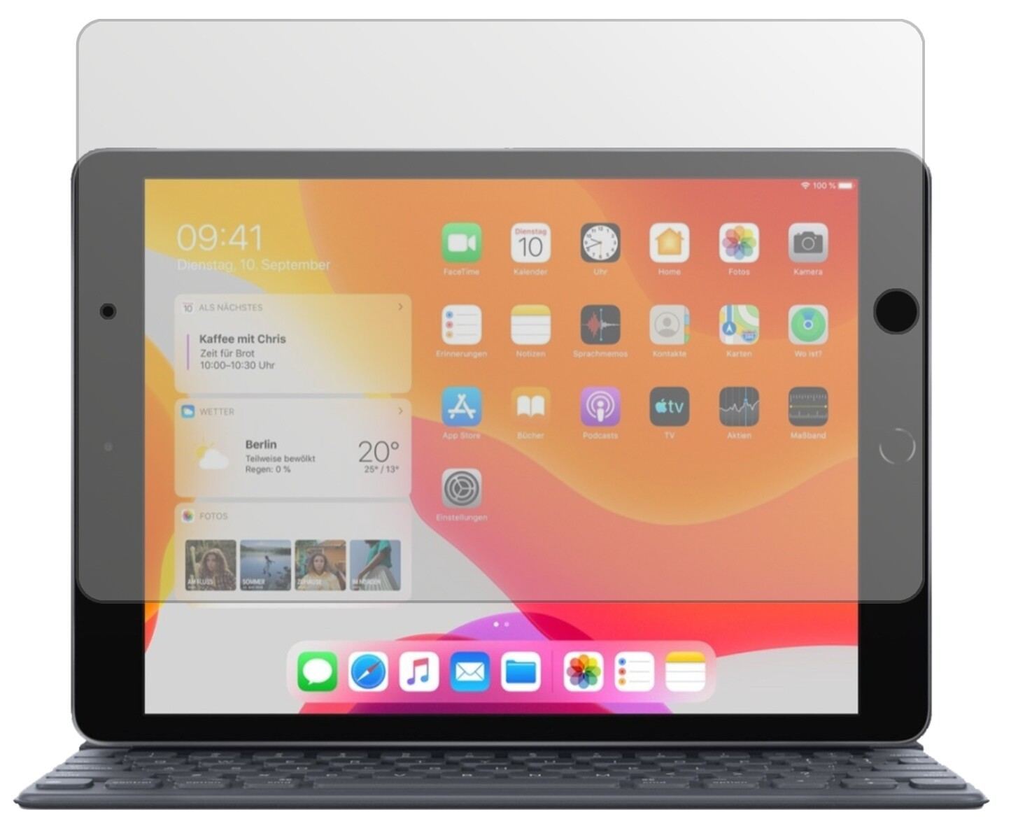 1x Schutzfolie matt für Apple iPad 10.2 Zoll (2020 (2)