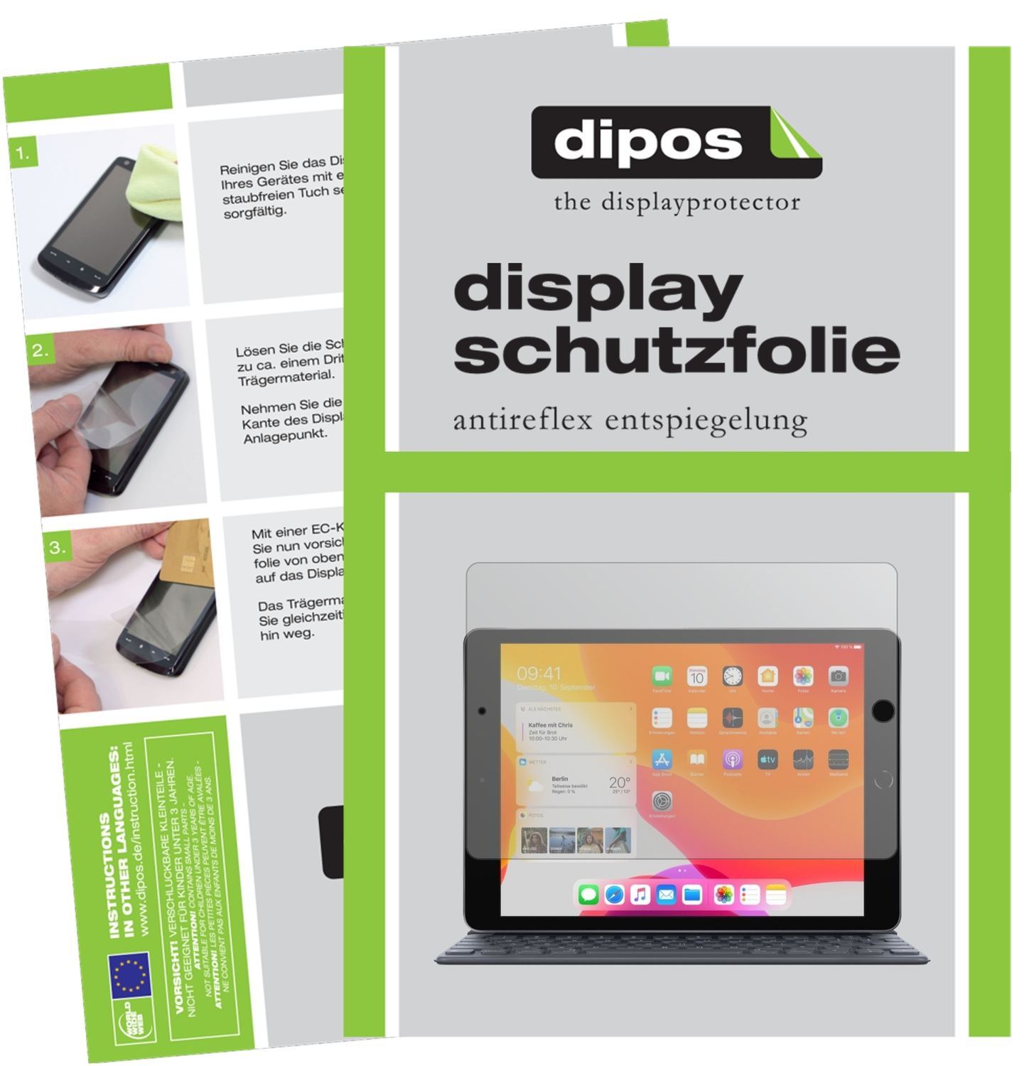 2x Schutzfolie matt für Apple iPad 10.2 Zoll (2020 (1)