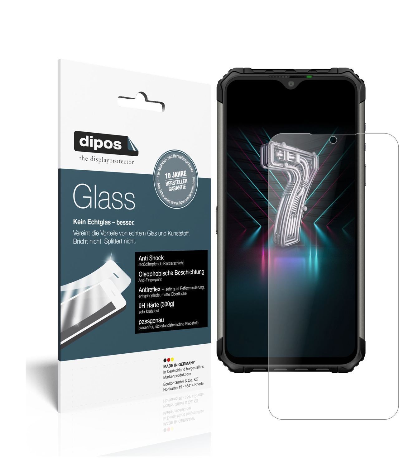 2x 9H Schutzfolie matt für Ulefone Armor 7 Panzerf (1)