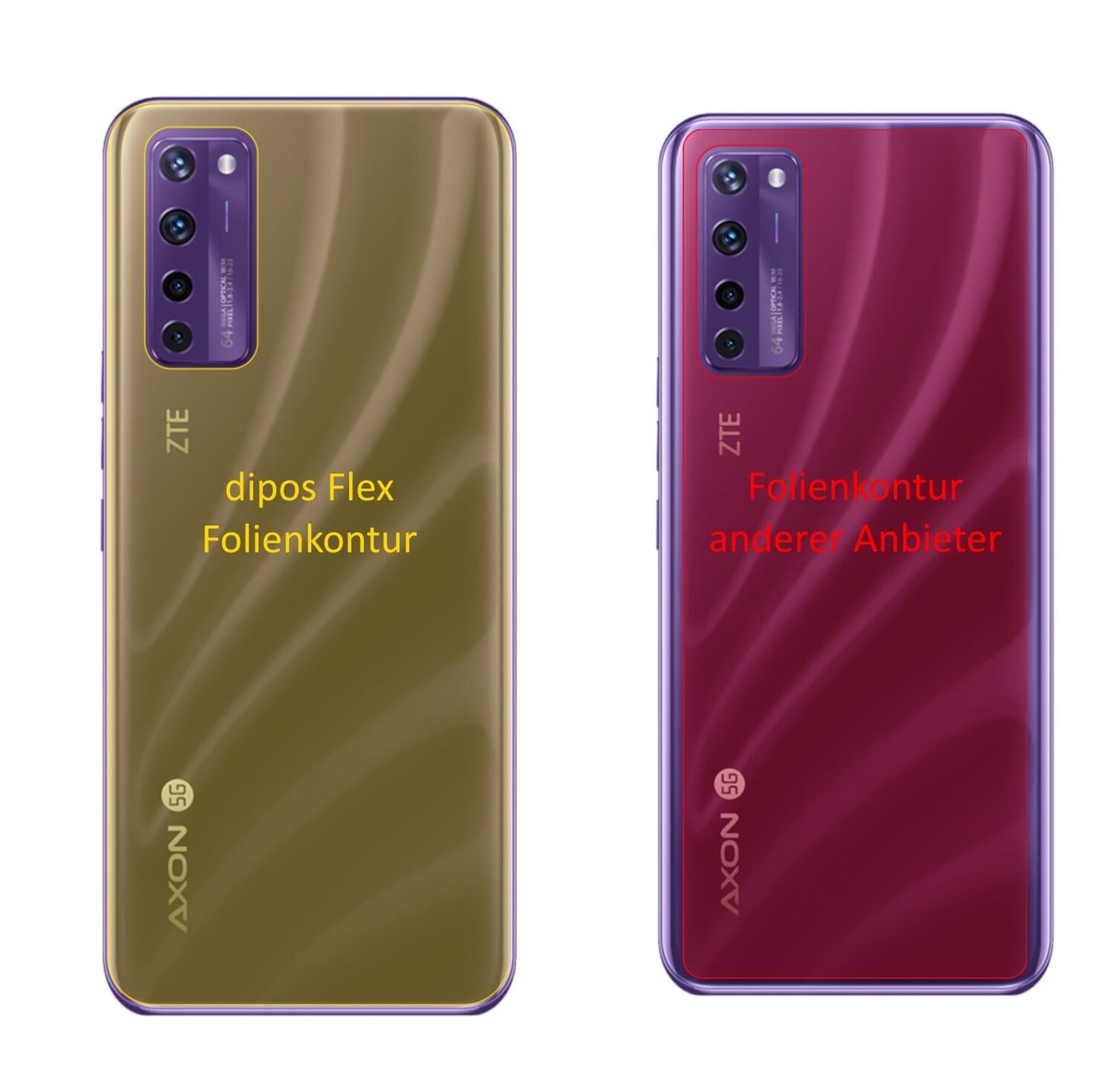 3x 3D Full Cover Schutzfolie für ZTE Axon 20 5G Rü (2)