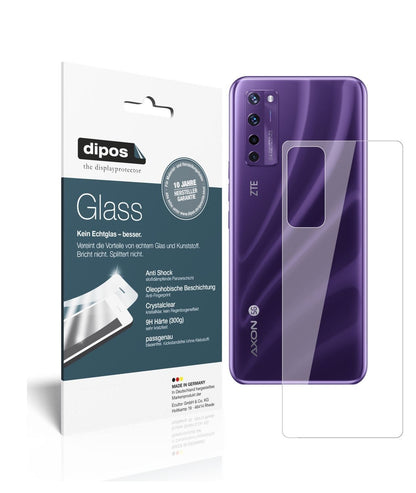 2x 9H Schutzfolie für ZTE Axon 20 5G Rückseite Pan (1)