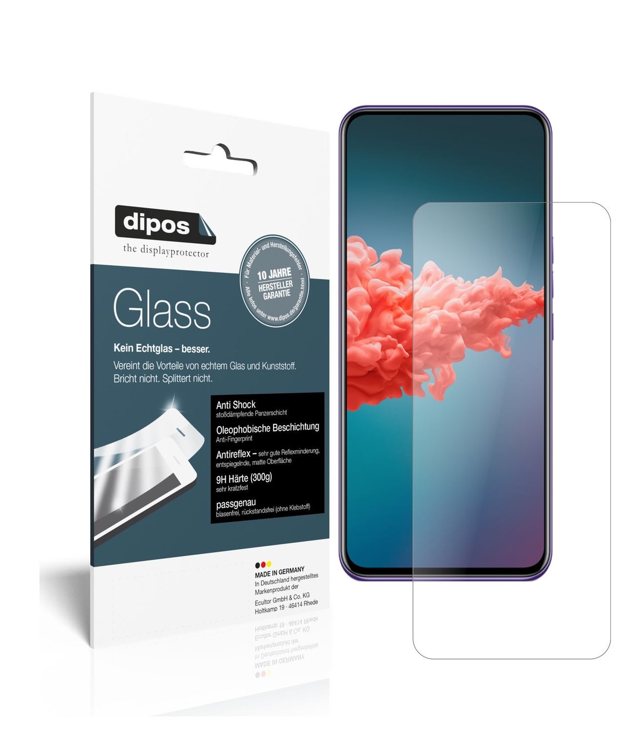 2x 9H Schutzfolie matt für ZTE Axon 20 5G Panzerfo (1)