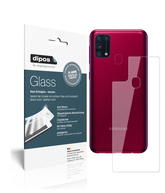 2x 9H Schutzfolie für Samsung Galaxy M31s Rückseit (1)