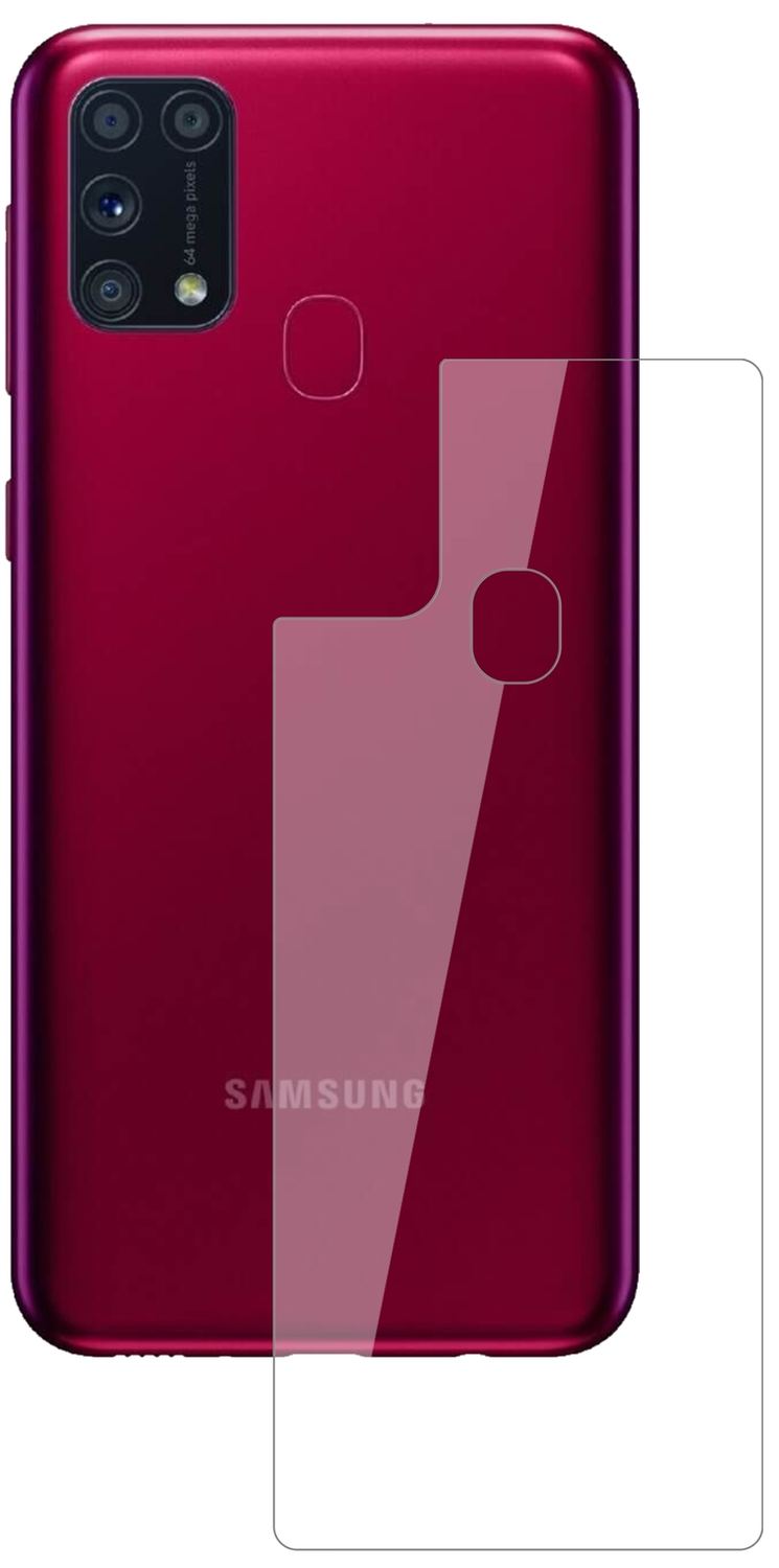 2x 9H Schutzfolie für Samsung Galaxy M31s Rückseit (2)