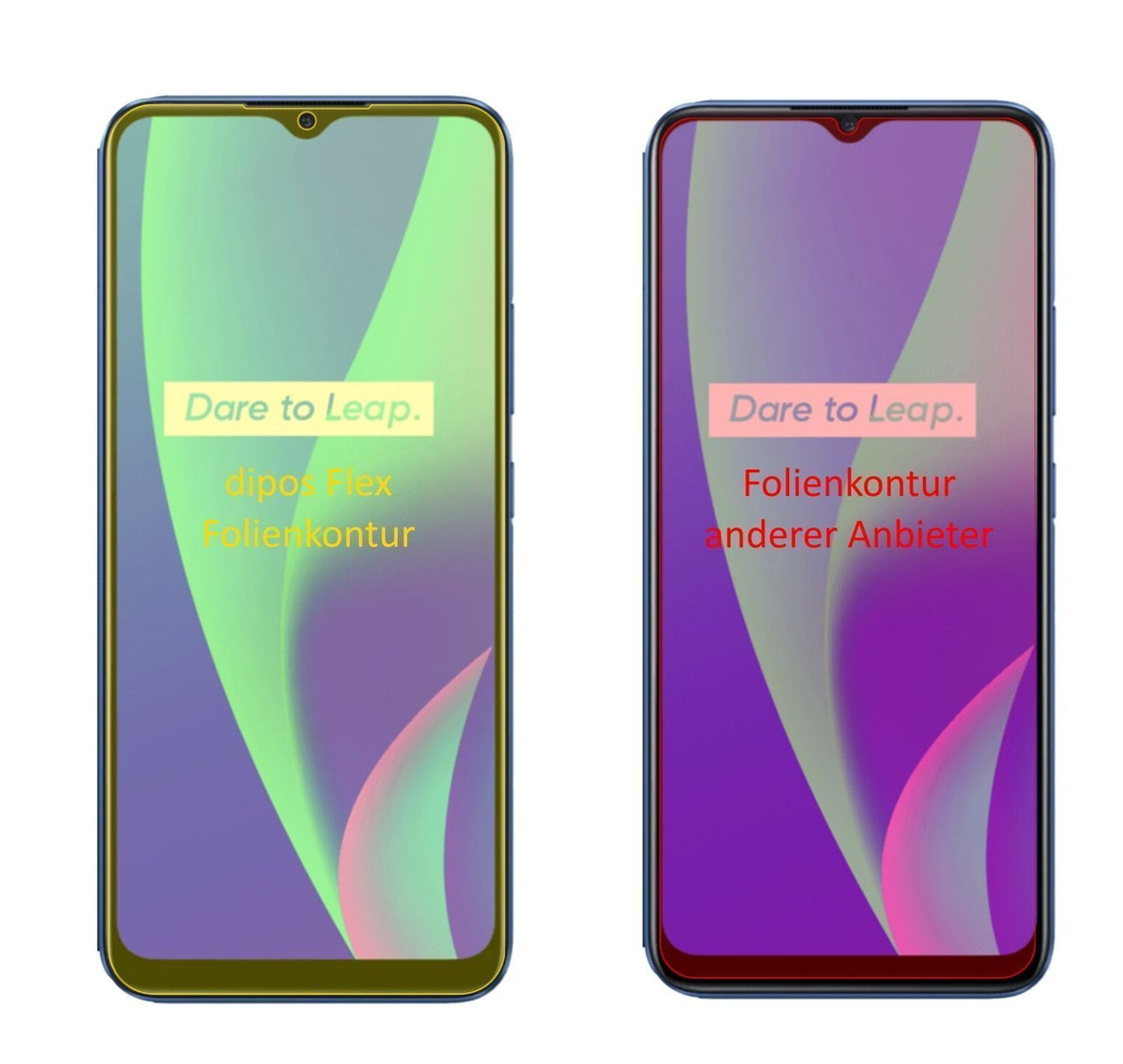 3x 3D Full Cover Schutzfolie für Oppo Realme C3 (2)