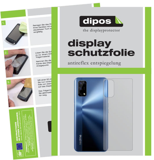 1x Schutzfolie matt für Oppo Realme V5 5G Rückseit (1)