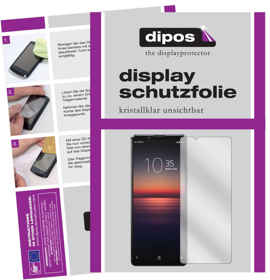 5x Schutzfolie klar für Sony Xperia 1 II Display-S (1)