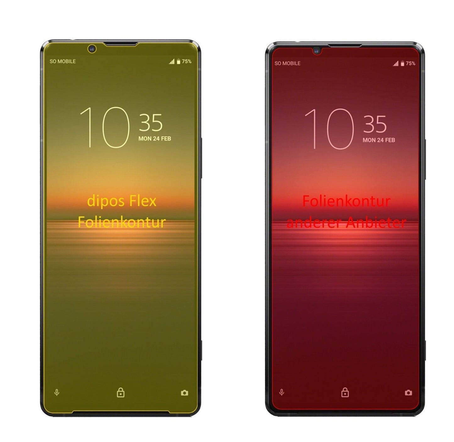 3x 3D Full Cover Schutzfolie für Sony Xperia 1 II (2)