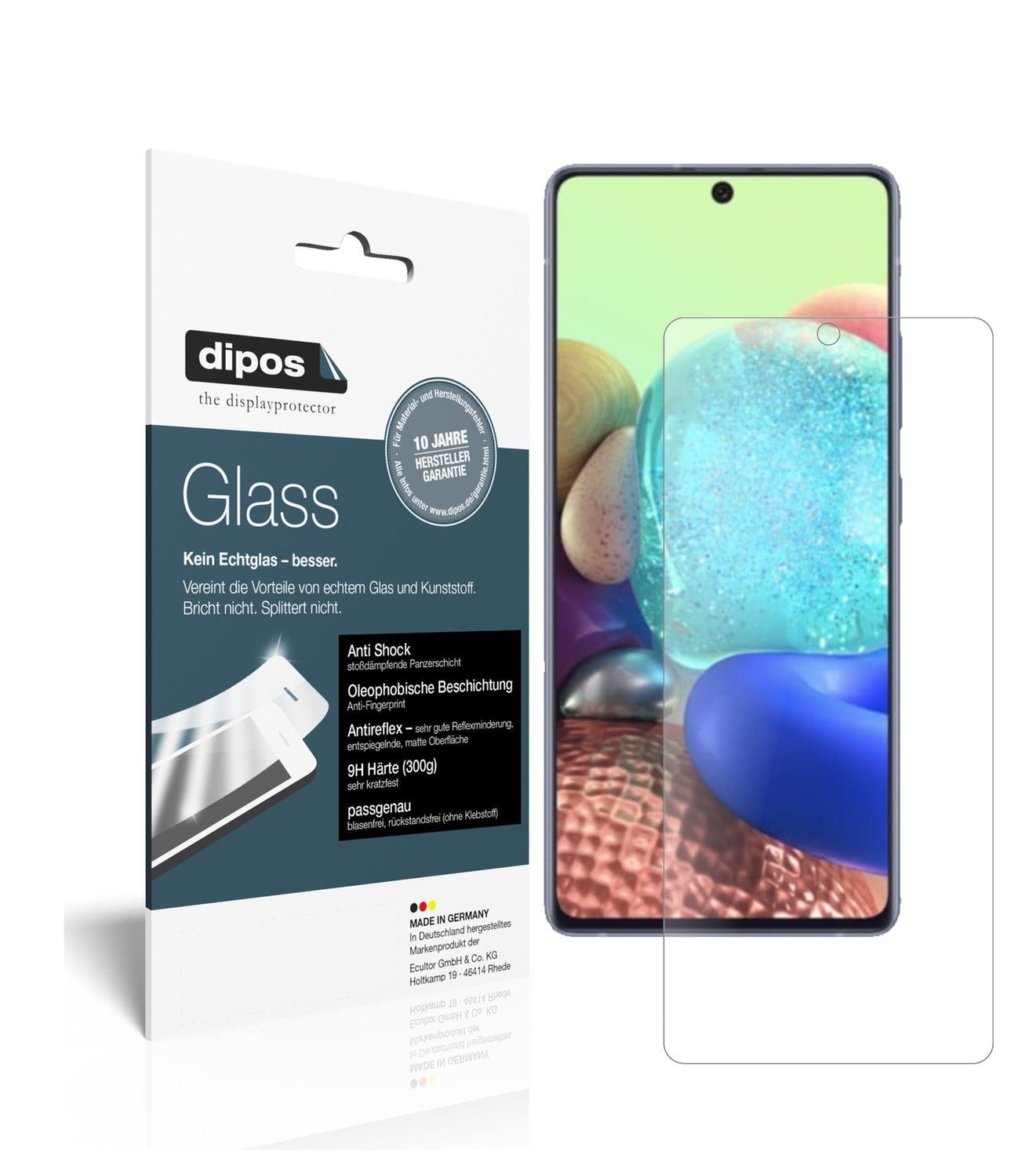 2x 9H Schutzfolie matt für Samsung Galaxy A71 5G P (1)