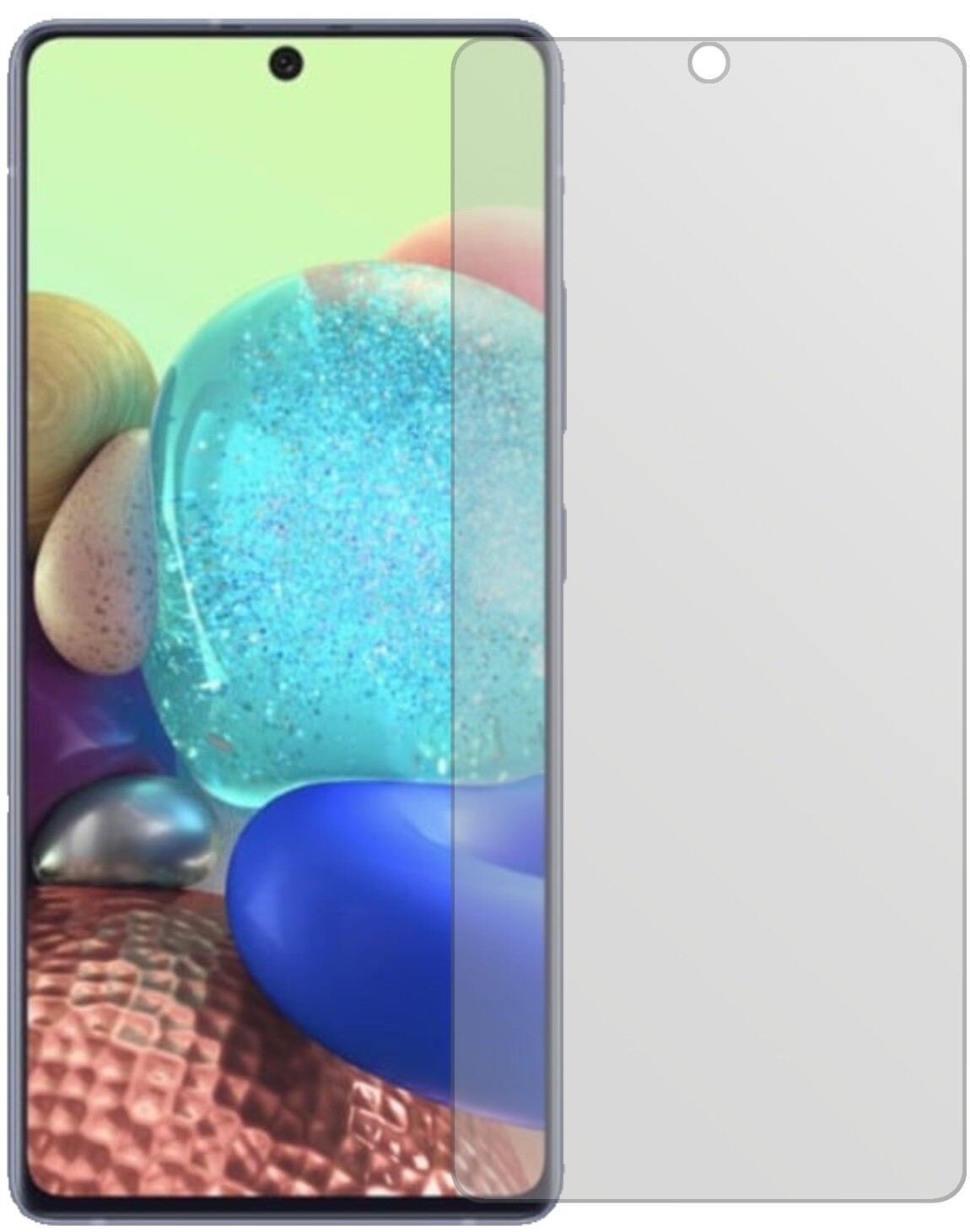 2x Schutzfolie matt für Samsung Galaxy A71 5G Disp (2)