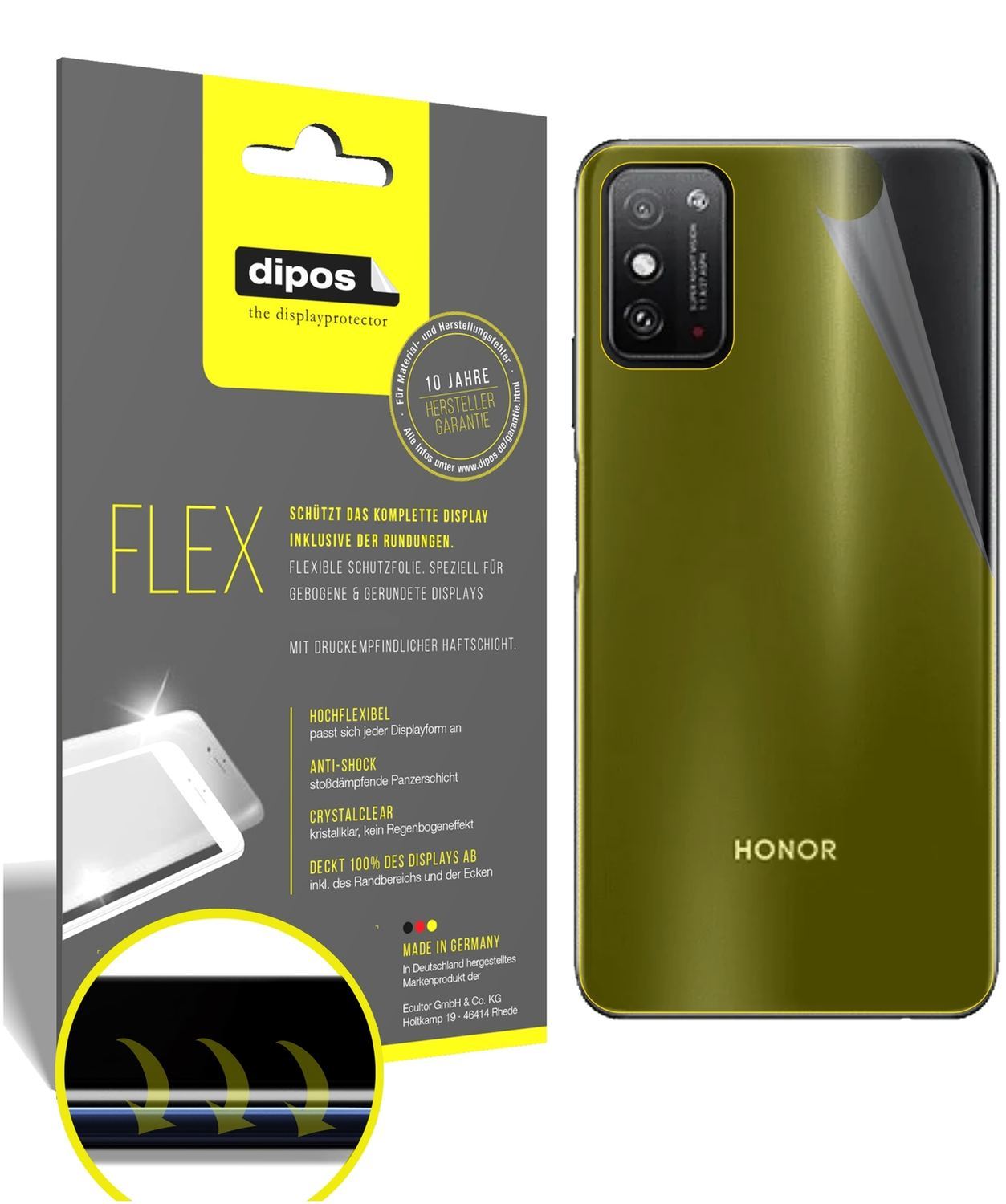 3x 3D Full Cover Schutzfolie für Honor X10 Max Rüc (1)