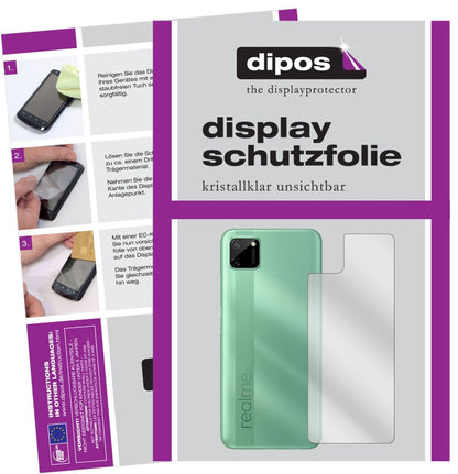 5x Schutzfolie klar für Oppo Realme C11 Rückseite  (1)