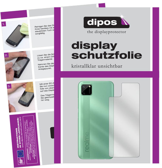 5x Schutzfolie klar für Oppo Realme C11 Rückseite  (1)