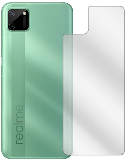 5x Schutzfolie klar für Oppo Realme C11 Rückseite  (2)