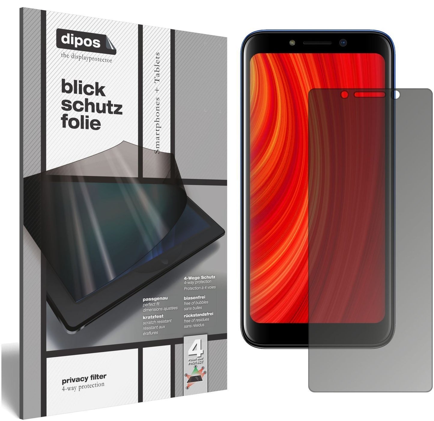 Blickschutzfolie für Lava Z61 Pro matt Schutzfolie (1)