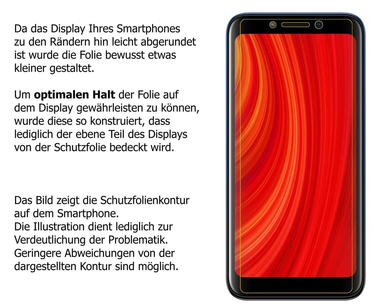 6x Schutzfolie matt für Lava Z61 Pro Display-Schut (6)
