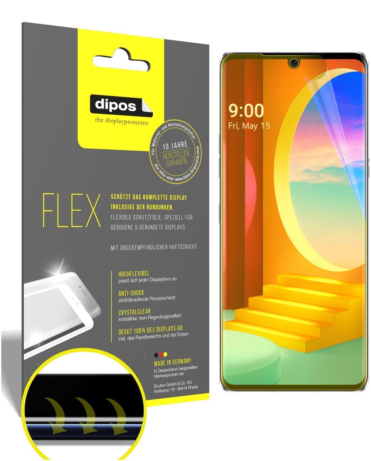 3x 3D Full Cover Schutzfolie für LG Velvet 4G (1)