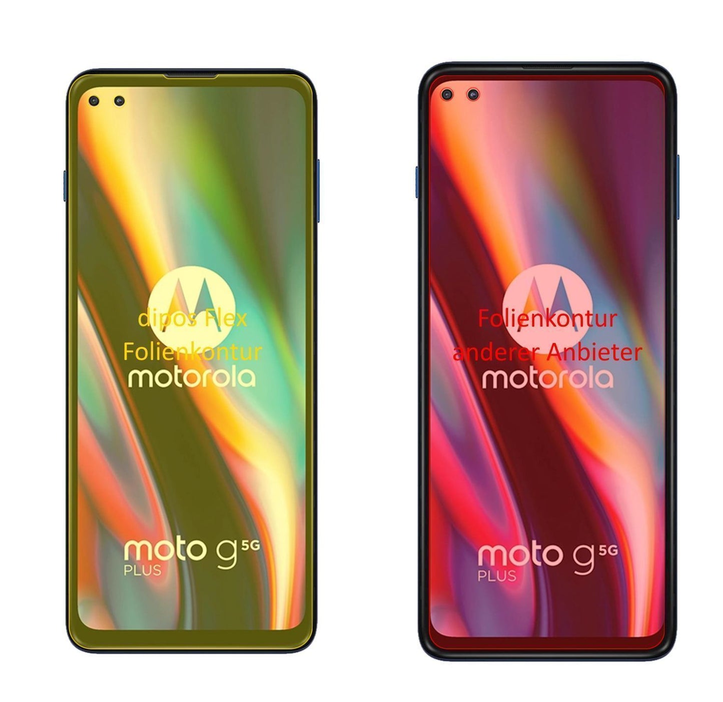 2x 3D Full Cover Schutzfolie für Motorola Moto G 5 (2)