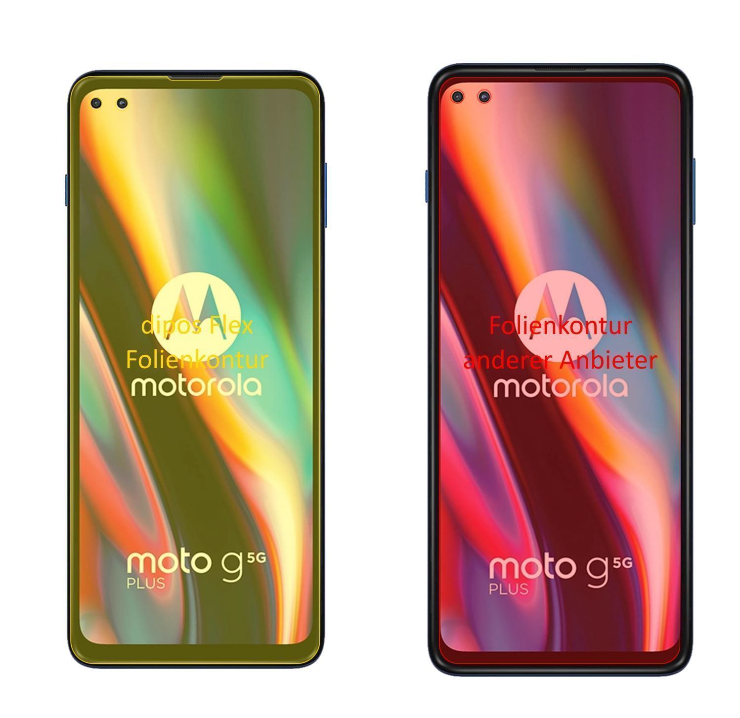 2x 3D Full Cover Schutzfolie für Motorola Moto G 5 (2)