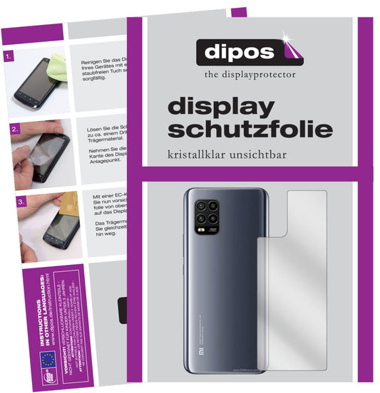 2x Schutzfolie klar für Xiaomi Mi 10 Lite 5G Rücks (1)
