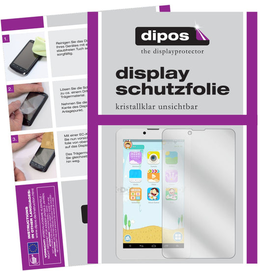 1x Schutzfolie klar für XGODY X701 7 Zoll Display- (1)