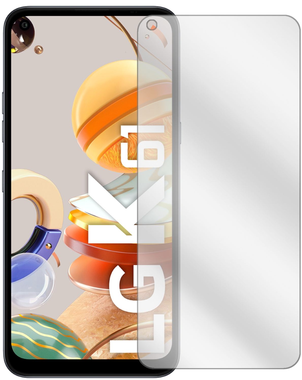 2x Schutzfolie klar für LG K61 Display-Schutzfolie (2)