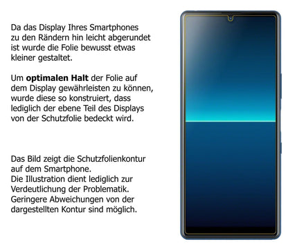 5x Schutzfolie matt für Sony Xperia L4 Display-Sch (6)