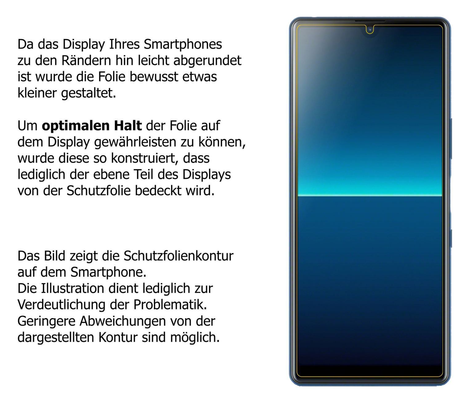 1x Schutzfolie matt für Sony Xperia L4 Display-Sch (6)