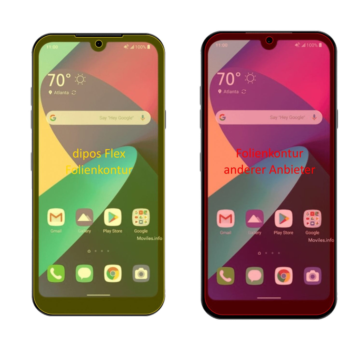 3x 3D Full Cover Schutzfolie für LG Phoenix 5 (2)