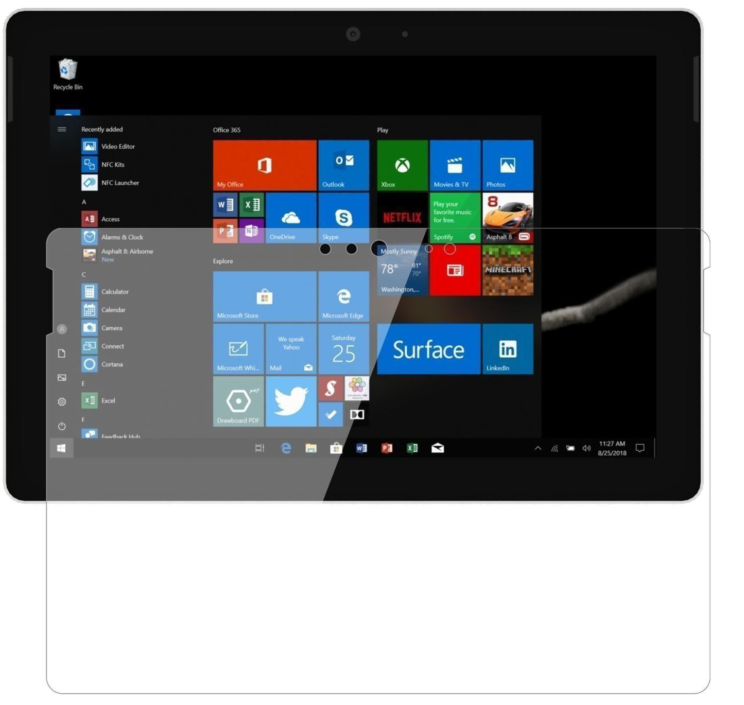 2x 9H Schutzfolie für Microsoft Surface Go 2 Panze (2)