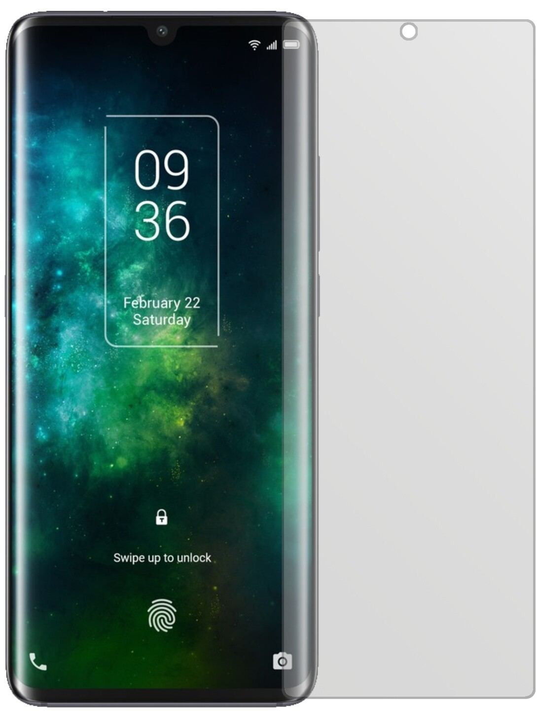 2x Schutzfolie matt für TCL 10 Pro Display-Schutzf (2)