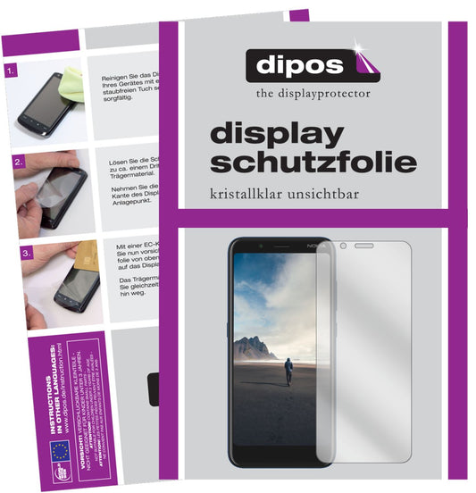 5x Schutzfolie klar für Nokia C2 Tennen Display-Sc (1)