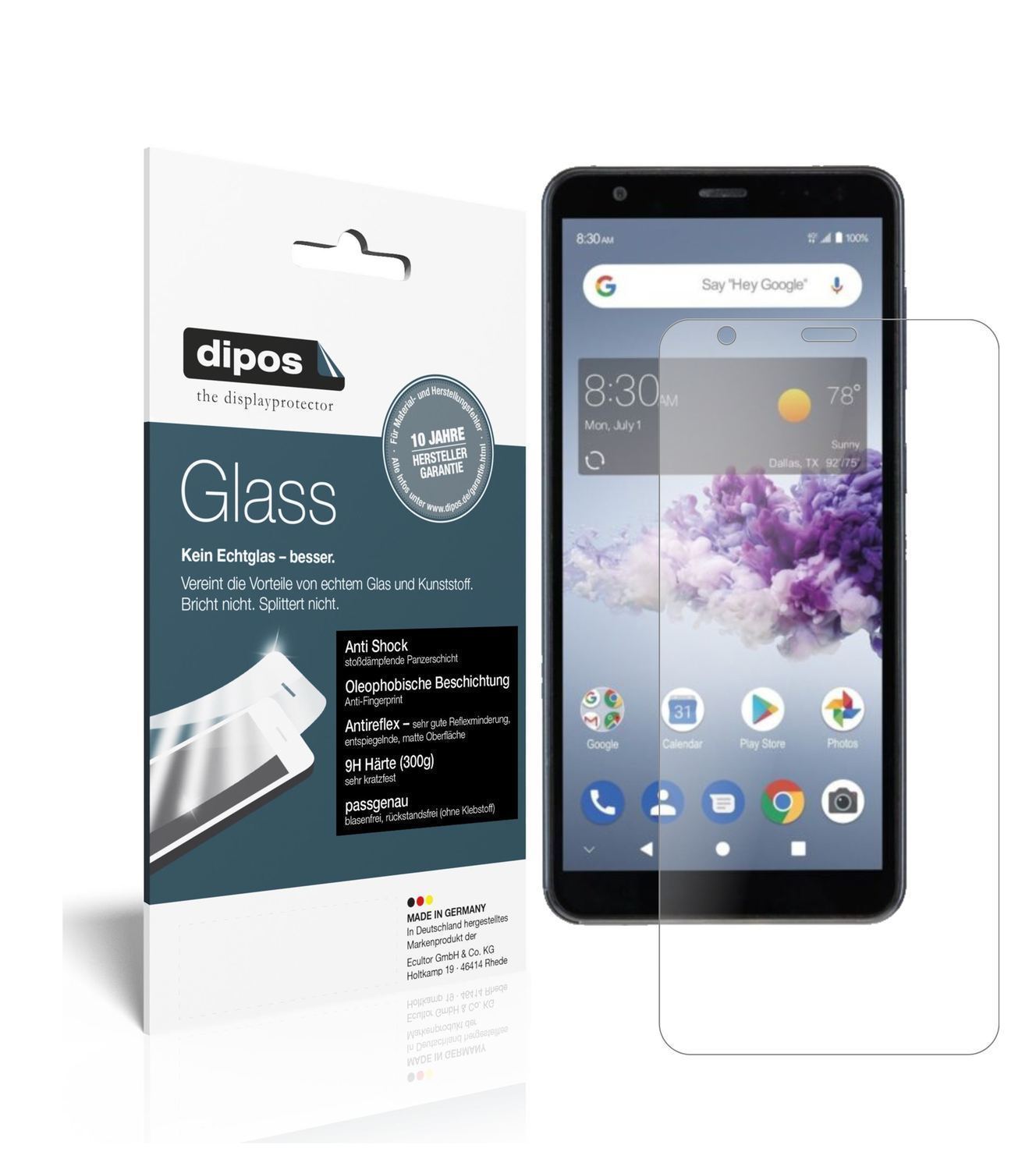 1x 9H Schutzfolie matt für ZTE Blade A3 Prime Panz (1)