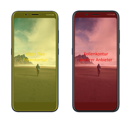 3x 3D Full Cover Schutzfolie für Nokia C2 Tava (2)