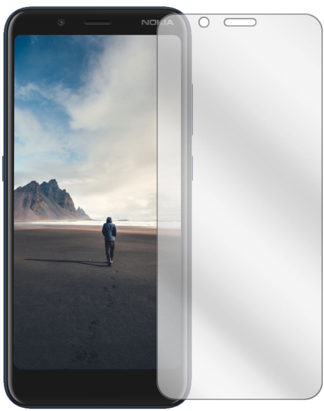 2x Schutzfolie klar für Nokia C2 Tava Display-Schu (2)