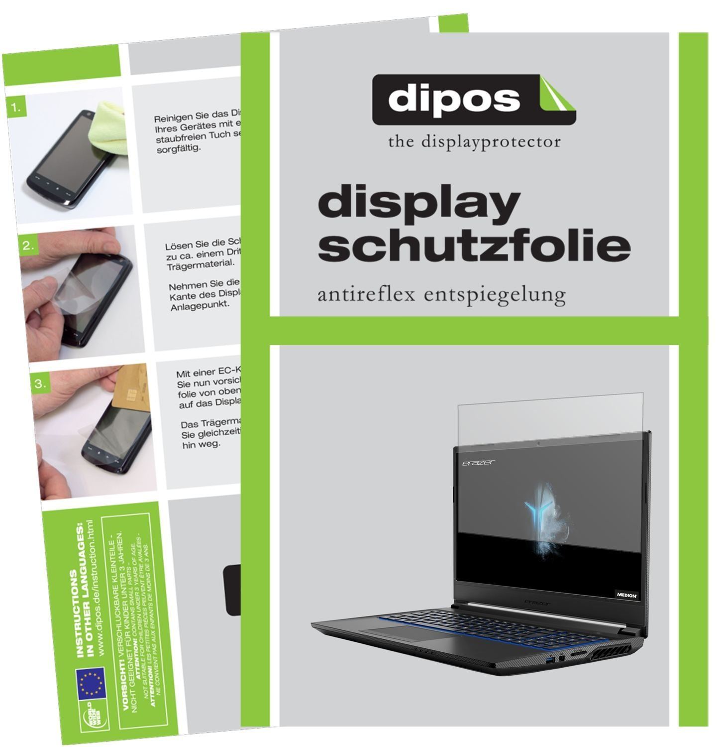 1x Schutzfolie matt für Medion Erazer P15609 Displ (1)
