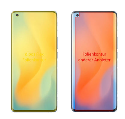 2x 3D Full Cover Schutzfolie für Vivo X50 Pro (2)