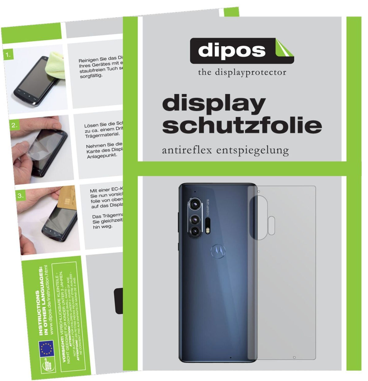 5x Schutzfolie matt für Motorola Edge Plus Rücksei (1)