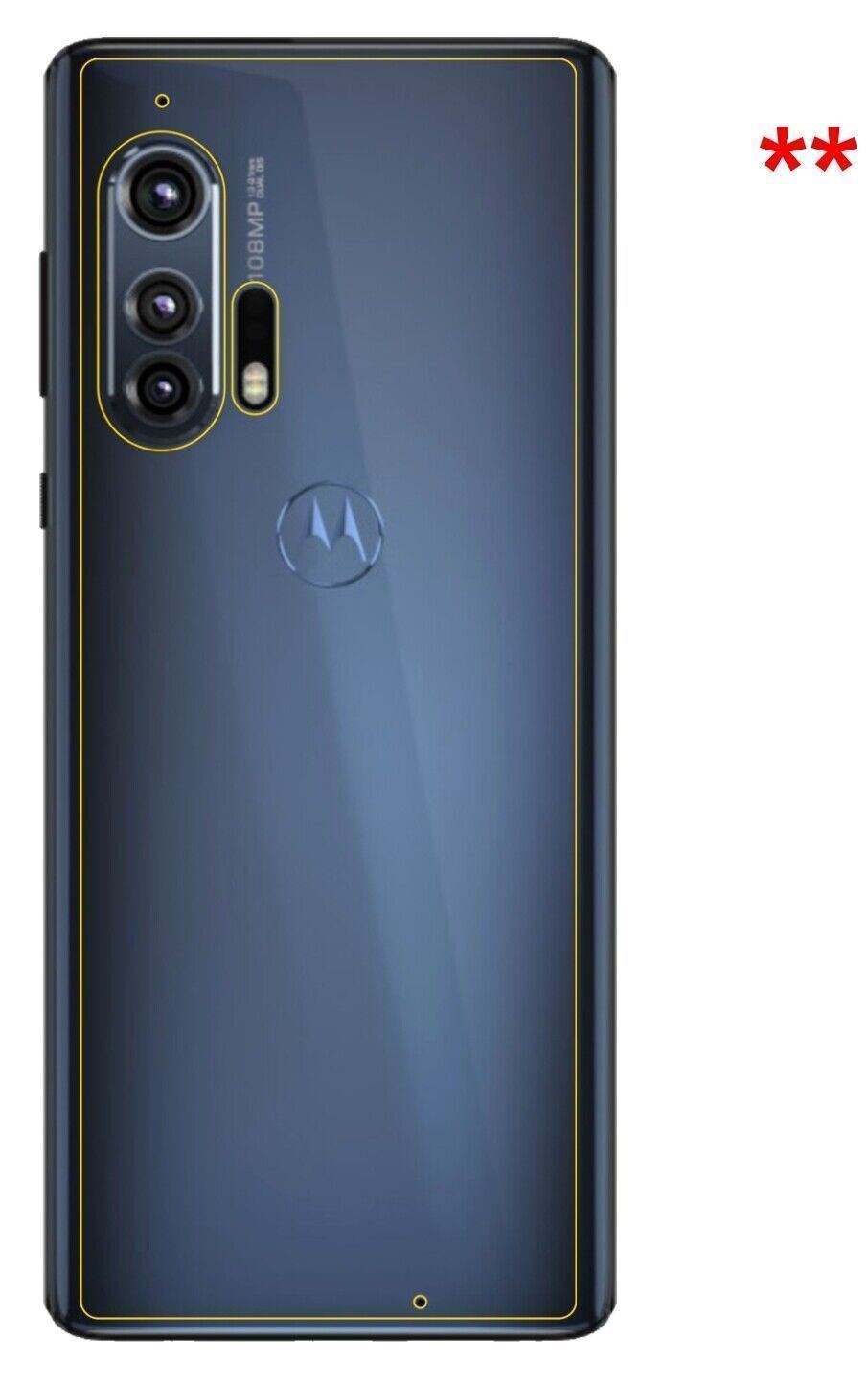 5x Schutzfolie matt für Motorola Edge Plus Rücksei (6)