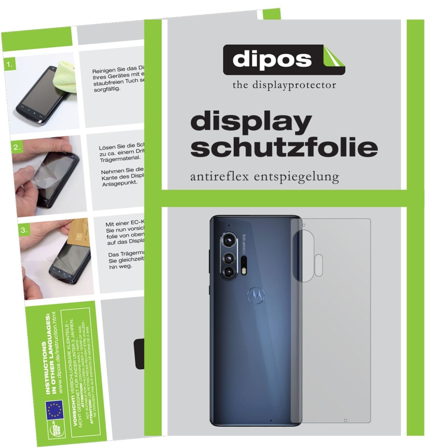 1x Schutzfolie matt für Motorola Edge Plus Rücksei (1)
