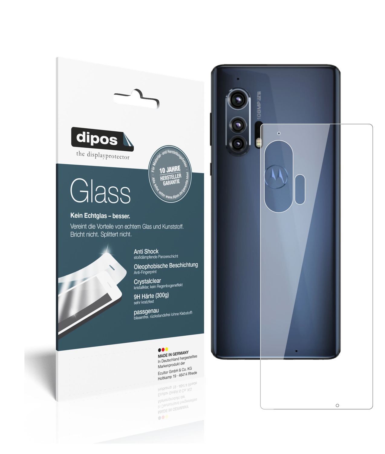 2x 9H Schutzfolie für Motorola Edge Rückseite Panz (1)