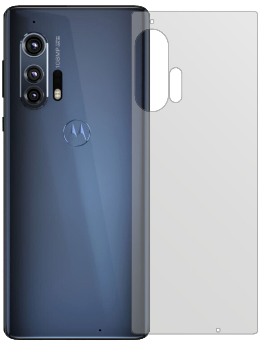 2x Schutzfolie matt für Motorola Edge Rückseite Di (2)