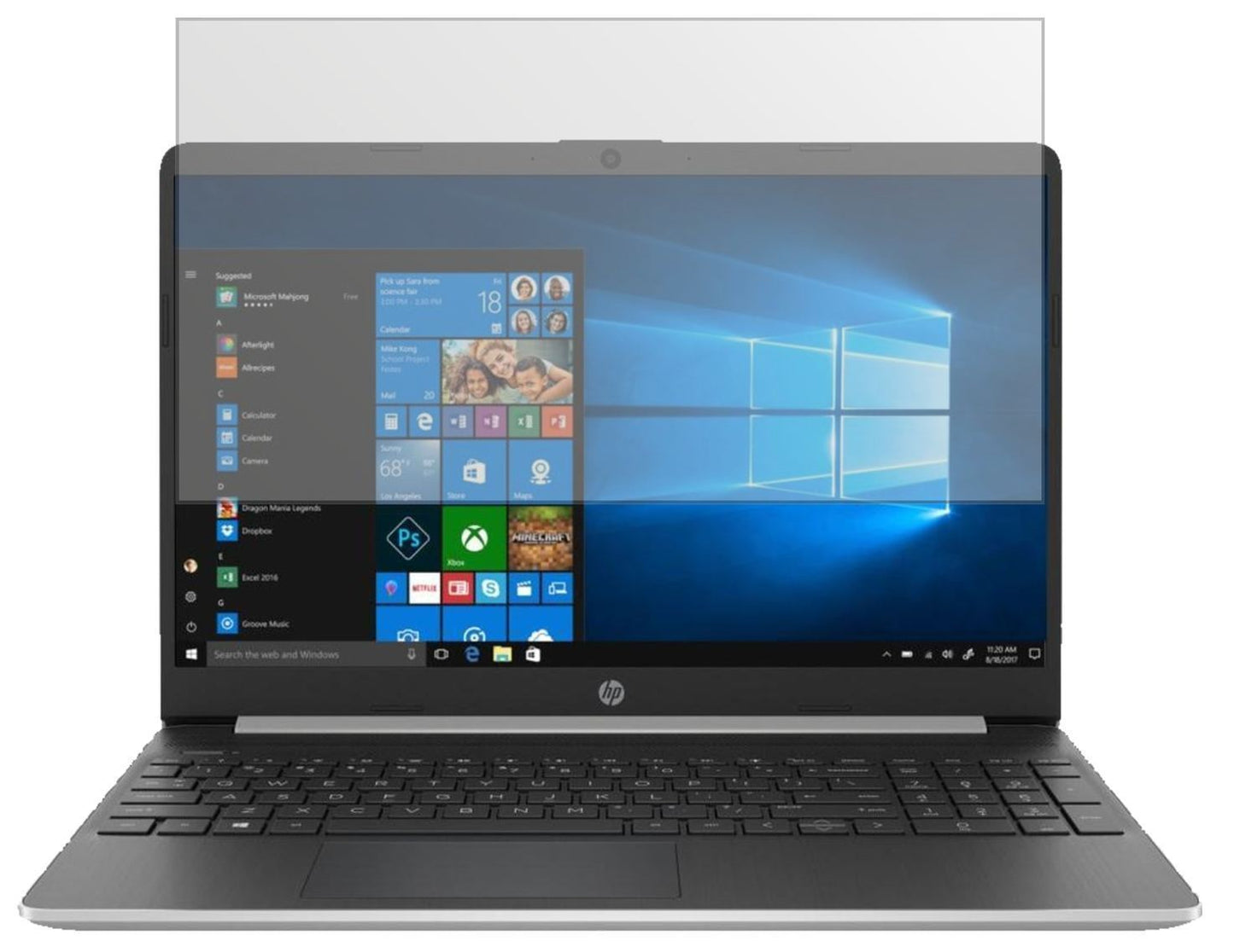 2x Schutzfolie matt für HP Laptop 15s-eq0564ng Dis (2)